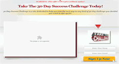 Desktop Screenshot of 30daysuccesschallenge.com